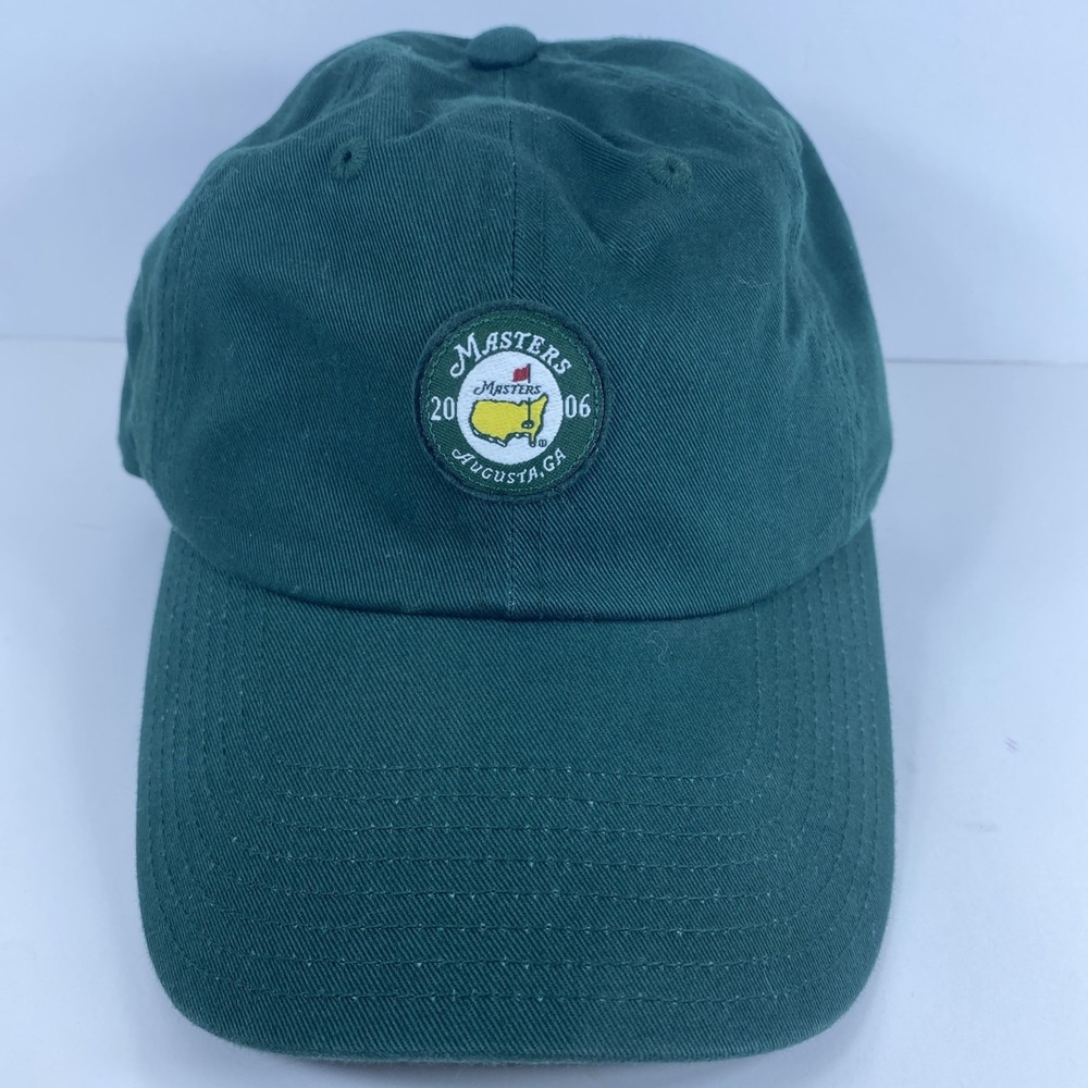 The Masters 2006 Adjustable Strapback Green Golf Hat Augusta National golf